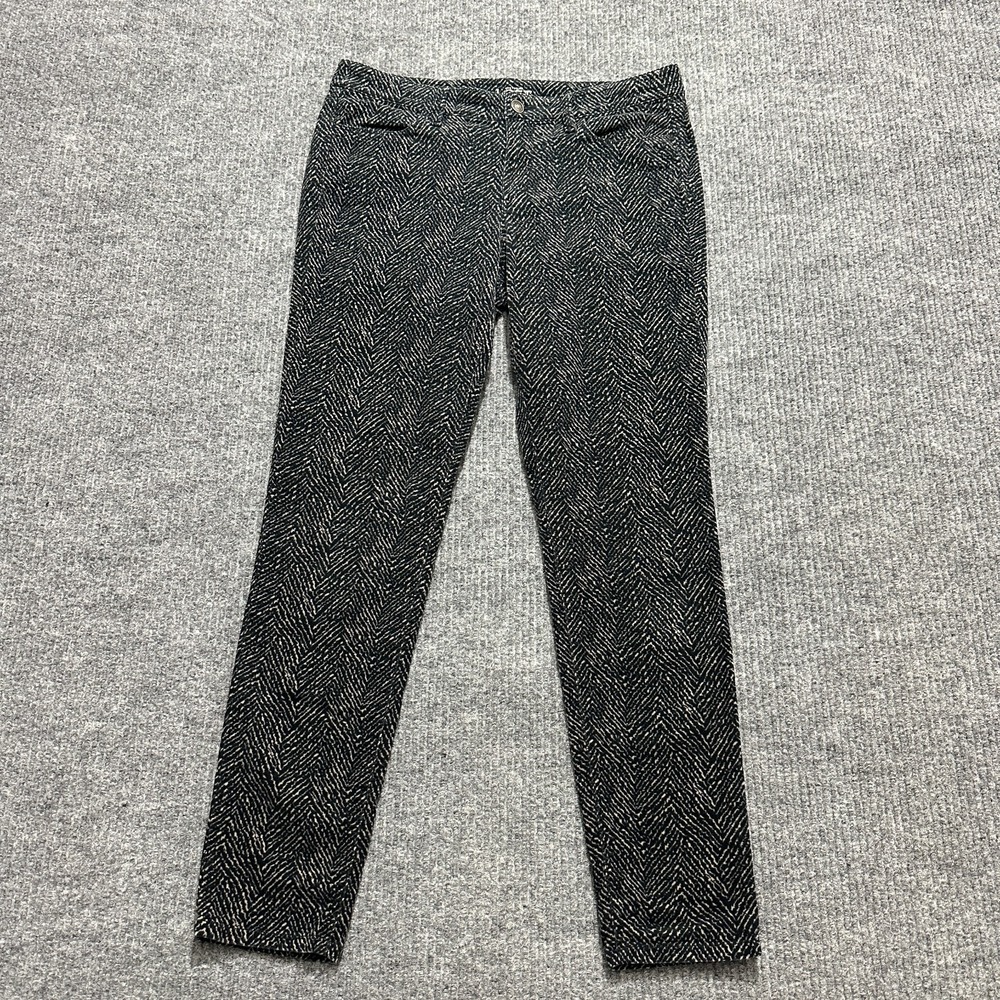 Ann Taylor LOFT Super Skinny Pants Womens 28/6 Animal Print Low Rise Stretch
